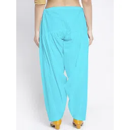 GRACIT Women Red & Blue Pack of 2 Solid Cotton Salwar image 3