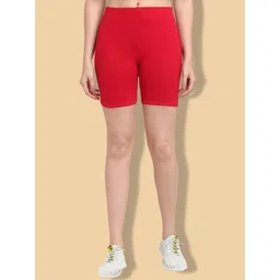 GRACIT Women Solid Skinny Fit Mid-Rise Cycling Sports Shorts-picture-12