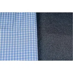 Men's Combo of Cotton Poly Blend Shirt & Poly Viscose Trouser Fabric Set (Multicolour, Free Size) 059-image-6
