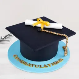 Graduation Hat Fondant Cake(2.5 Kg)-picture-34