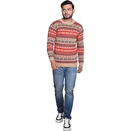 grand line Men's Acrylic Woolen Sweater Regular Fit Sweater Winter Wear Round Neck Full Sleeve Solid Sweater for Men's | Suitable Size is Medium and Large | Multicolor | GL/Men Sweater/06-picture-53