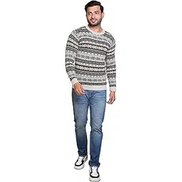 grand line Men's Acrylic Woolen Sweater Regular Fit Sweater Winter Wear Round Neck Full Sleeve Solid Sweater for Men's | Suitable Size is Medium and Large | Multicolor | GL/Men Sweater/40-picture-44