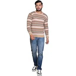 grand line Men's Acrylic Woolen Sweater Regular Fit Sweater Winter Wear Round Neck Full Sleeve Solid Sweater for Men's | Suitable Size is Medium and Large | Multicolor | GL/Men Sweater/44-picture-19