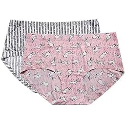 granth enterprise Women's Printed Multicolor Seamless Hipster Ice Silk Panty-picture-15
