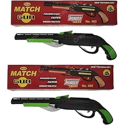 GRAPHENE Toy Blaster Gun for Diwali Matchis Gun Toy 2 Pcs Pub-G Gun Toy for Kids No Bullet Required for Match Stick Toy Gun Girls Boys Safe User Friendly Match Toy Gun (Pack of 2)-picture-23