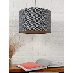 Grated Ginger Black & White Printed Quirky Hanging Lamp-picture-34