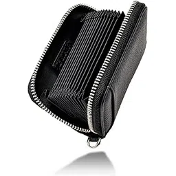 grav Women's Wallet, Credit Card Case, Genuine Leather, Large Capacity, Skimming Prevention, Compact, Touch Payment, Black, 約横11×縦8×幅4cm-picture-49