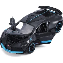 great work 1:32 Die-cast Bugatti divo Toy car Metal Cars Bugatti Toy car Pullback Toy car for Kids Best Gifts Vehicle Toys for Kids Sound and Light Pull Back Cars Toys & Truck Cars Boys-picture-15