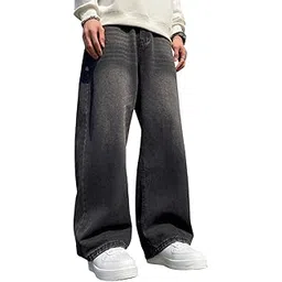 greciilooks Men Jeans Pants | Denim Jens | Baggy Sty for Man | Regular Fit's | Mid Rise Loose Fit & Stylish Jeans for Men's-picture-11
