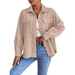 greciilooks Women Poly Lycra Standard Length Oversized Jacket Korean Style Casual Outerwear | Streetwear Party Jacket with Trendy Loose Fit-picture-42