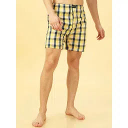 GREEN AGE Men Checked Pure Cotton Mid-Rise Boxer GABOX714S-picture-34