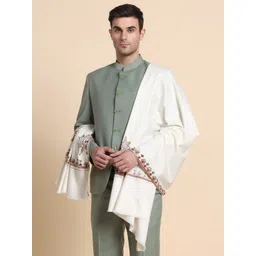 GREEN AGRITECH Cashmere Embroidered Men Shawl-picture-17
