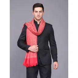 GREEN AGRITECH Polyester Wool Blend Woven Men Shawl-picture-16