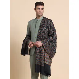 GREEN AGRITECH Polyester Wool Blend Woven Men Shawl-picture-36