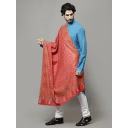 GREEN AGRITECH Polyester Wool Blend Woven Men Shawl-picture-13