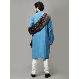 GREEN AGRITECH Polyester Wool Blend Woven Men Shawl image 5