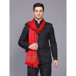 GREEN AGRITECH Polyester Wool Blend Woven Men Shawl-picture-33