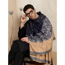 GREEN AGRITECH Polyester Wool Blend Woven Men Shawl-picture-28