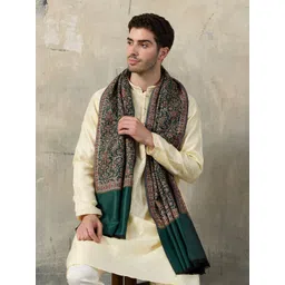 GREEN AGRITECH Polyester Wool Blend Woven, Self Design Men Shawl-picture-38