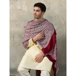 GREEN AGRITECH Viscose, Pashmina Woven, Self Design Men Shawl-picture-18