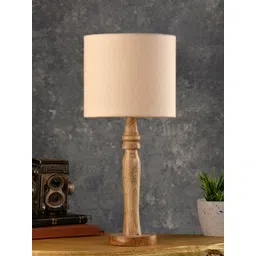 green girgit Brown Lamp with White Cotton Shade-picture-39