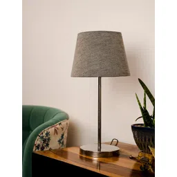 green girgit Grey Solid Metal Table Lamps With Shade-image-11