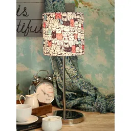 green girgit Multicoloured Printed Buffet Lamp with Shade-picture-24