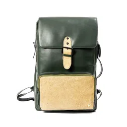 Green Hermitage Unisex Vegan Leather Bagpack-picture-30