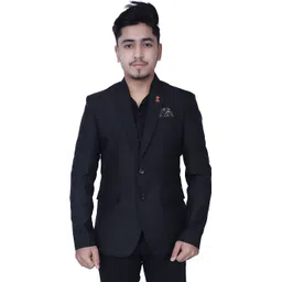 green mount Men Solid Single Breasted Formal, Casual Blazer-picture-34