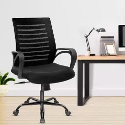 Green Soul Atom Office Chair, Mid Back Mesh Ergonomic Home Office Desk Chair(Black)-picture-34