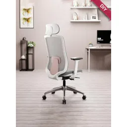 Green Soul Cosmos Red Plastic High Back Office Chair-image-18