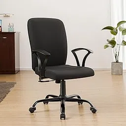 Green Soul Seoul X Office Chair, Mid Back Mesh Ergonomic Home Office Desk Chair with Comfortable & Spacious Seat, Rocking-tilt Mechanism & Heavy Duty Metal Base (Black)-image-13