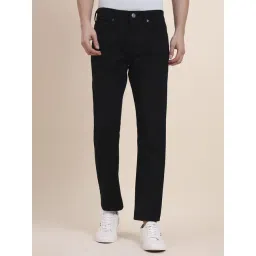 Greenfibre Black Cotton Tailored Fit Jeans-picture-48