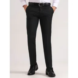 Greenfibre Black Slim Fit Trousers-picture-13