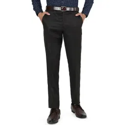 Greenfibre Brown Slim Fit Trousers-picture-22
