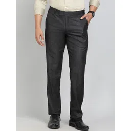 Greenfibre Men Slim Fit Formal Trousers-picture-33