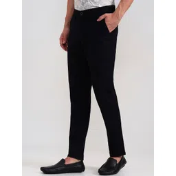 Greenfibre Men Slim Fit Mid-Rise Regular Trousers-picture-13