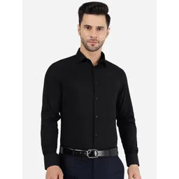 Greenfibre Slim Fit Spread Collar Chest Pocket Cotton Formal Shirt image 1