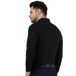 Greenfibre Slim Fit Spread Collar Chest Pocket Cotton Formal Shirt image 3