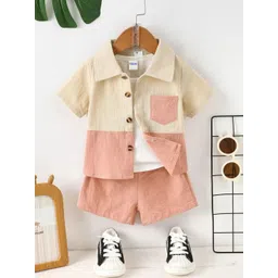 Greenland Ecostrwz Unisex Kids Colourblocked Shirt with Shorts-picture-48