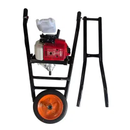 Greenleaf 63CC Trolley Type Red & Black Earth Auger with Single Wheel & 304.8 mm (12 Inch) Drill-picture-28