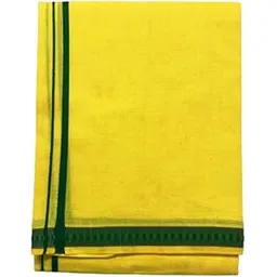 greyten Color Cotton Dhoti with Color Border for Men - 2 Meters-picture-48