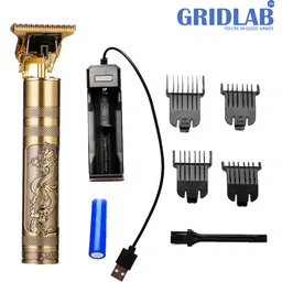 Gridlab Grooming Mastery Haircut & Beard Hair Groomer Golden Hair Shaver Trimmer 120 min Runtime 4 Length Settings-picture-27