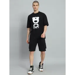 Griffel Black Cotton Loose Fit Printed Co-Ord Set-picture-10