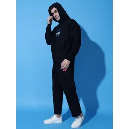 GRIFFEL Brand Logo Printed Pure Cotton Oversized Tracksuit image 2