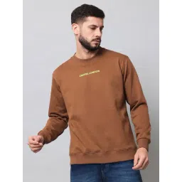 GRIFFEL Brown Round Neck Sweatshirt-picture-38