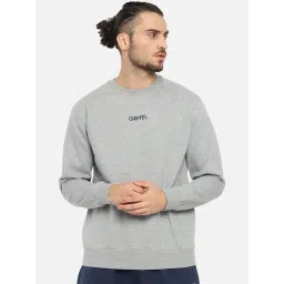 GRIFFEL Grey Round Neck Sweatshirt-picture-33
