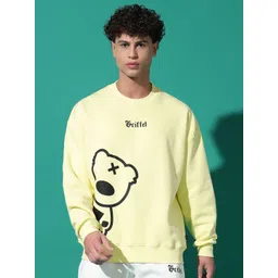 GRIFFEL Men Typography Printed Sweatshirt-picture-11