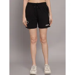 GRIFFEL Women Loose Fit Cotton Mid-Rise Training or Gym Sports Shorts-picture-30