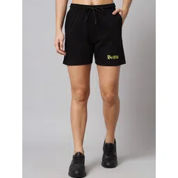 GRIFFEL Women Loose Fit Cotton Sports Shorts-picture-18